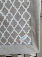 Load image into Gallery viewer, Minky Baby Blanket - Moroccan Blanket