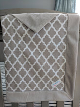 Load image into Gallery viewer, Minky Baby Blanket - Moroccan Blanket