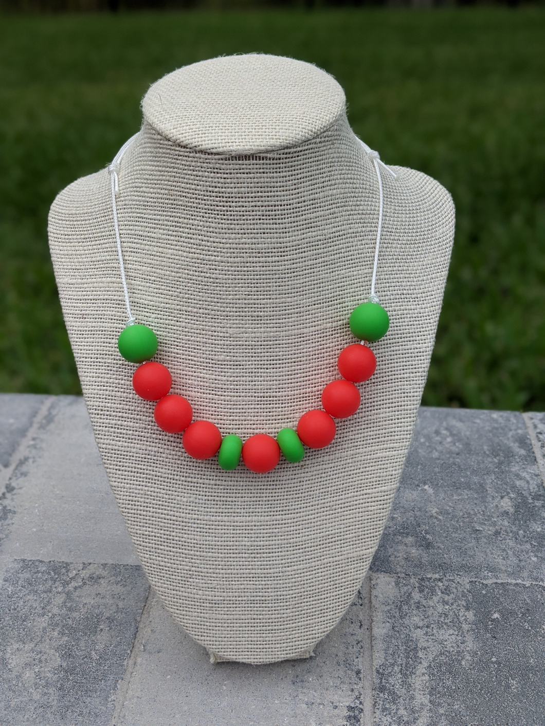 RTS - Red & Green Necklace