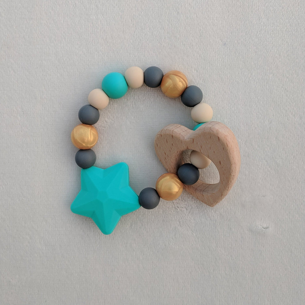 Silicone Teething Toy - Silicone Teething Ring - Silicone Beads - Teether - Teething Toy