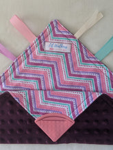 Load image into Gallery viewer, Minky Tag Blanket - Ribbon Blanket - Minky Blanket
