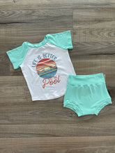 Load image into Gallery viewer, RTS - Life is better -  Pool Raglan top
