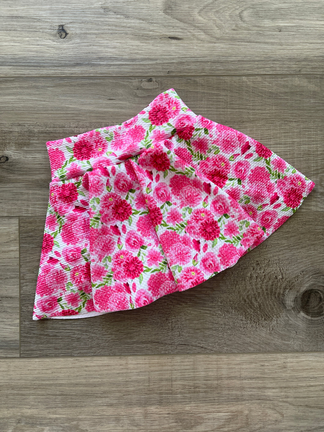 RTS - Pink Floral Skirted Bummie