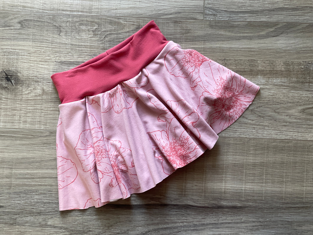 RTS - Floral skirted bummie